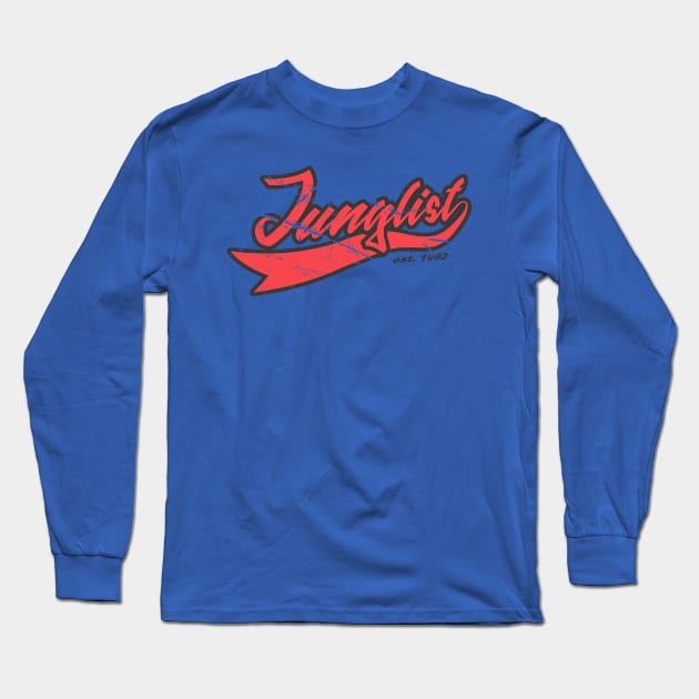 Junglist Team Red Long Sleeve T-Shirt by KORAX